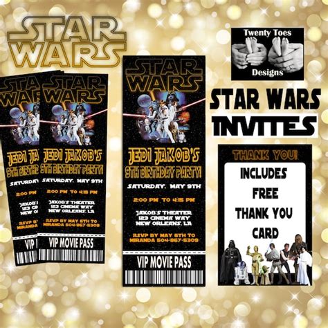 Star Wars Movie Ticket Printable